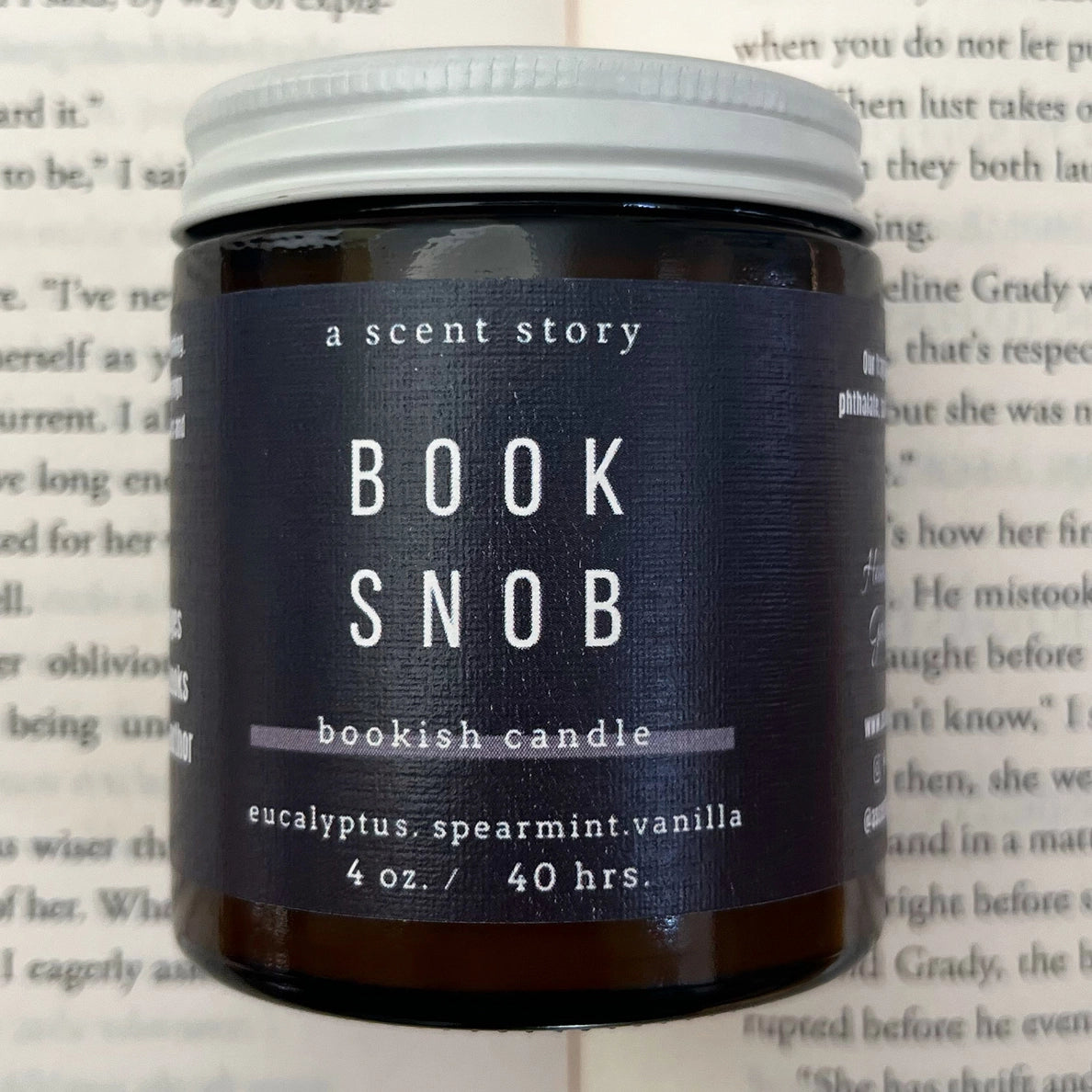 Candle - Book Snob (4 oz)