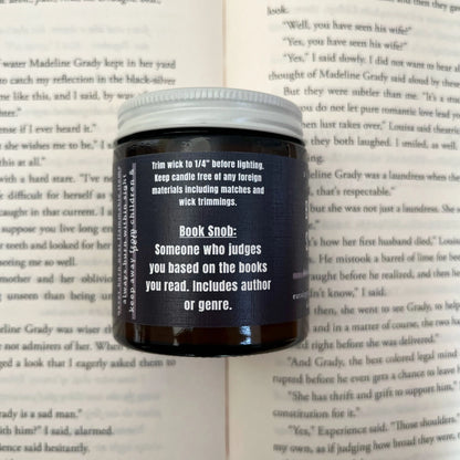 Candle - Book Snob (4 oz)