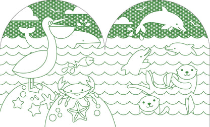 Coloring Book with Stickers: Wild World