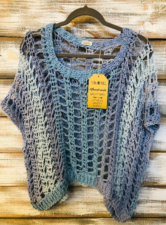Crochet Topper - Wild Blueberry
