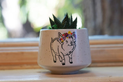 Stoneware Cup - Piglet Crown