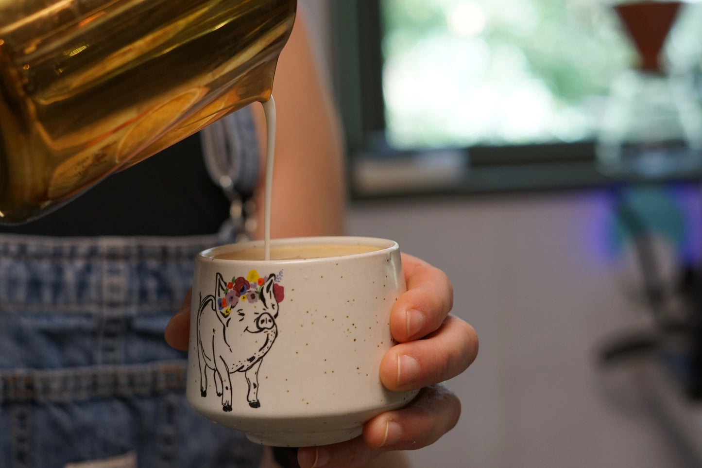 Stoneware Cup - Piglet Crown