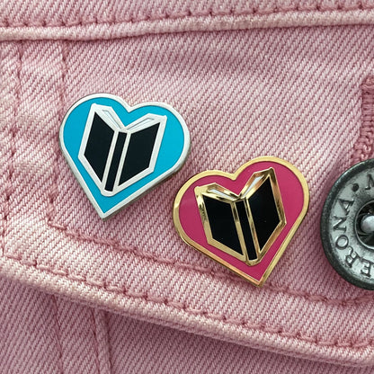 Enamel Pin - Book Heart