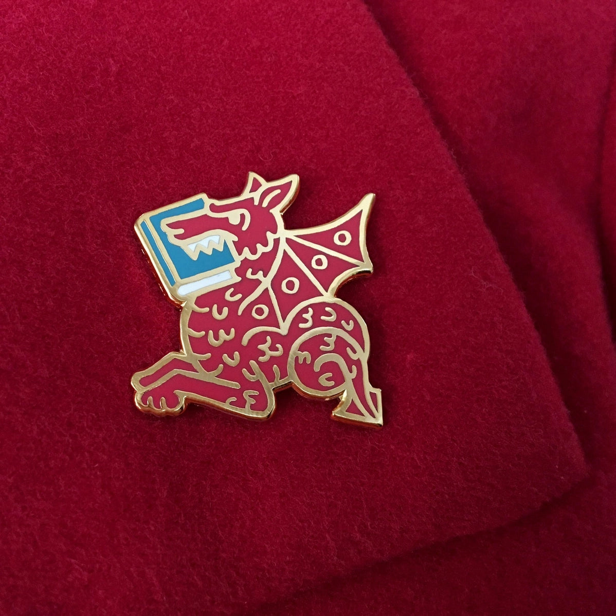 Enamel Pin - Book Wyrm