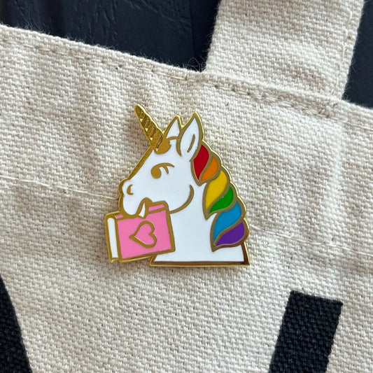 Enamel Pin - Bookish Unicorn