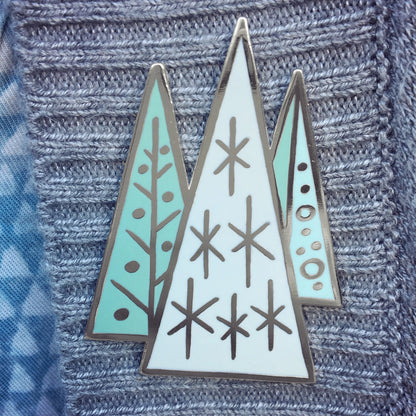 Enamel Pin - Christmas Tree Mid-Century