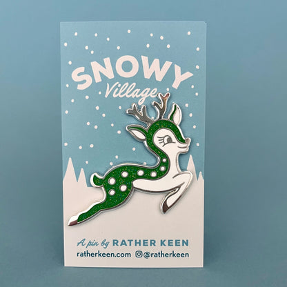 Enamel Pin - Christmas Deer