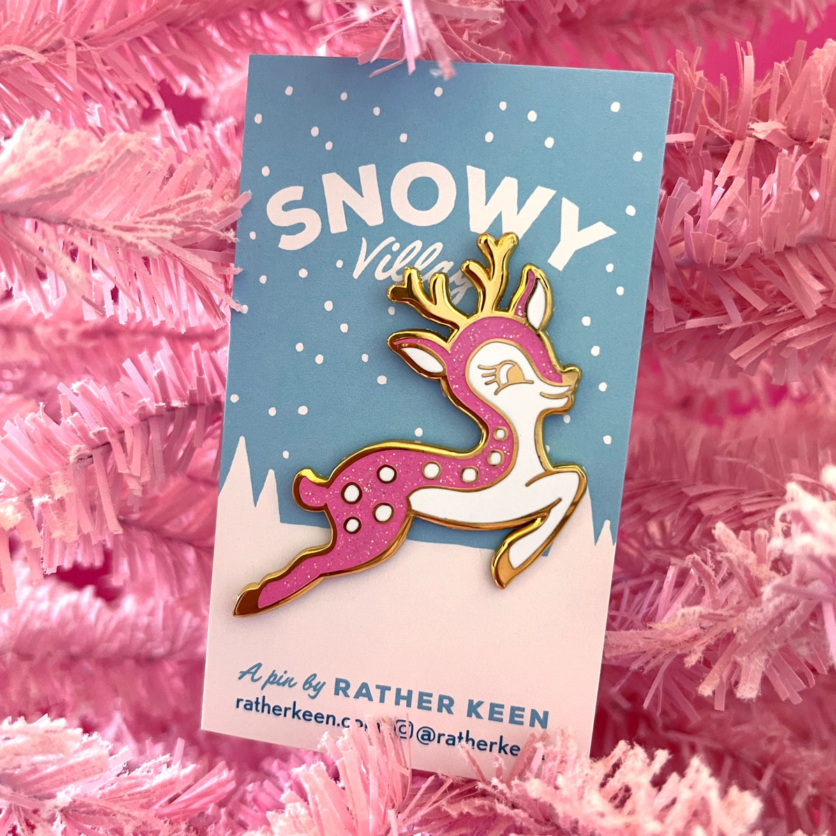 Enamel Pin - Christmas Deer