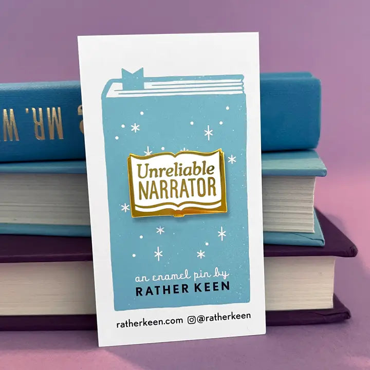 Enamel Pin - Unreliable Narrator