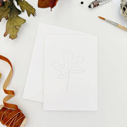 Watercolor Notecards - Fall Leaves