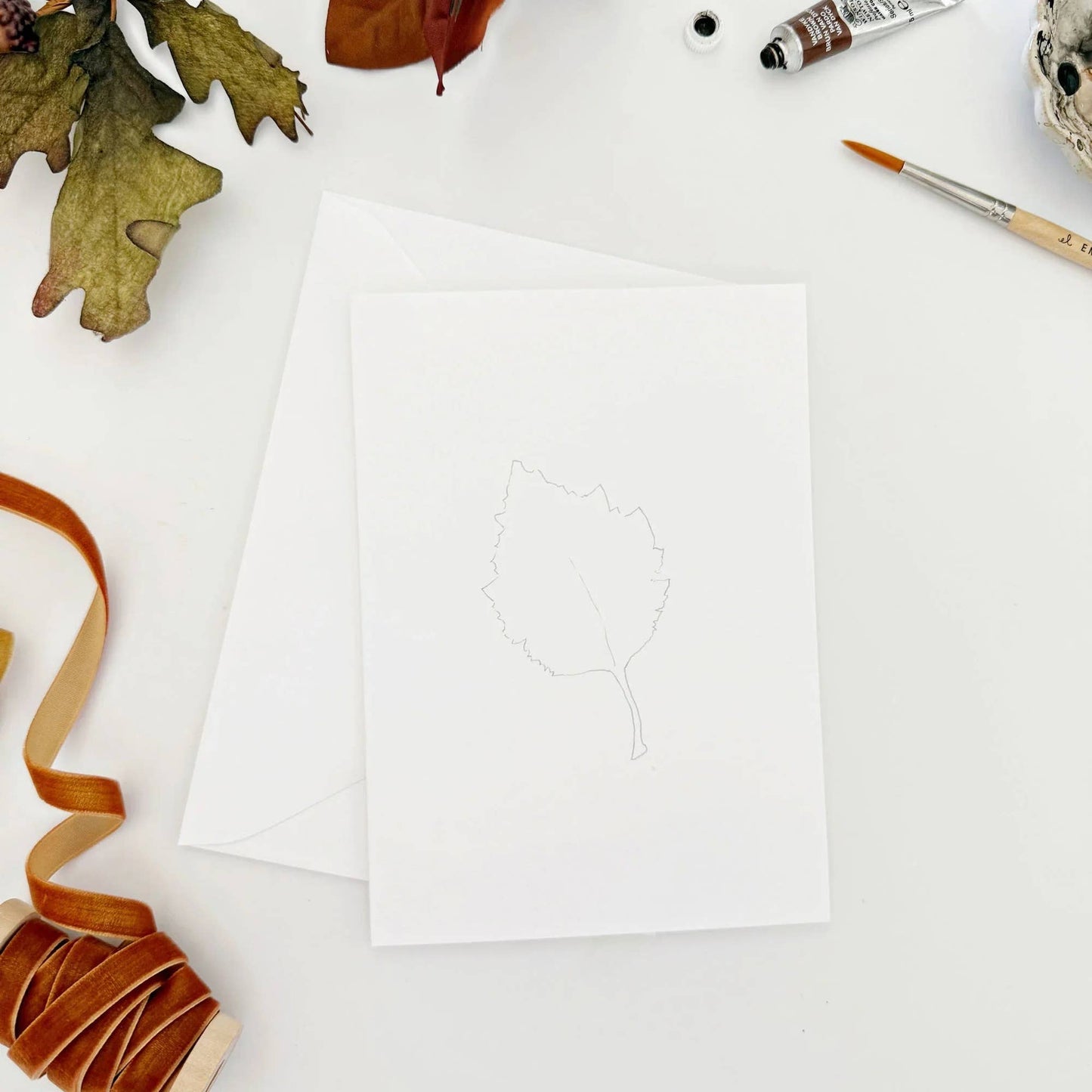 Watercolor Notecards - Fall Leaves