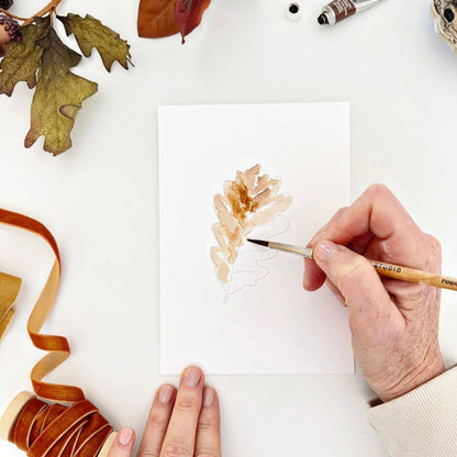 Watercolor Notecards - Fall Leaves