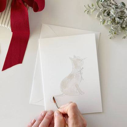 Watercolor Notecards - Festive Friends