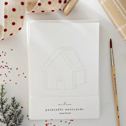 Watercolor Notecards - Gingerbread