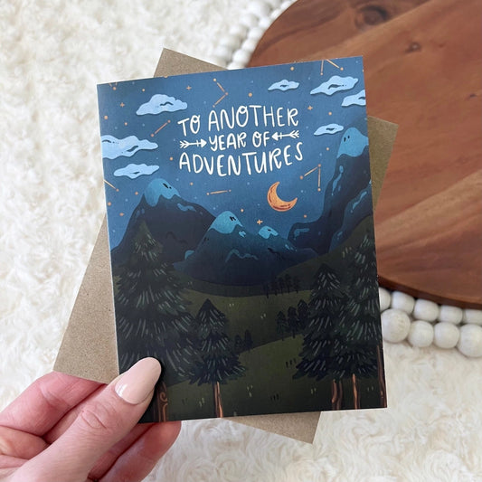 Greeting Card - To Another Year of Adventures