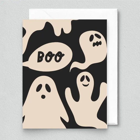Greeting Card - Boo Ghosts