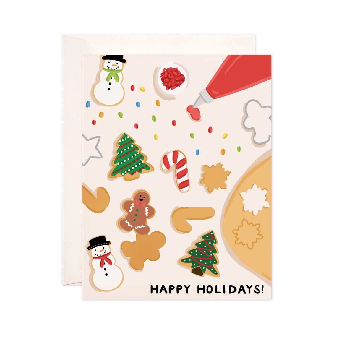 Greeting Card - Happy Holidays Cookies