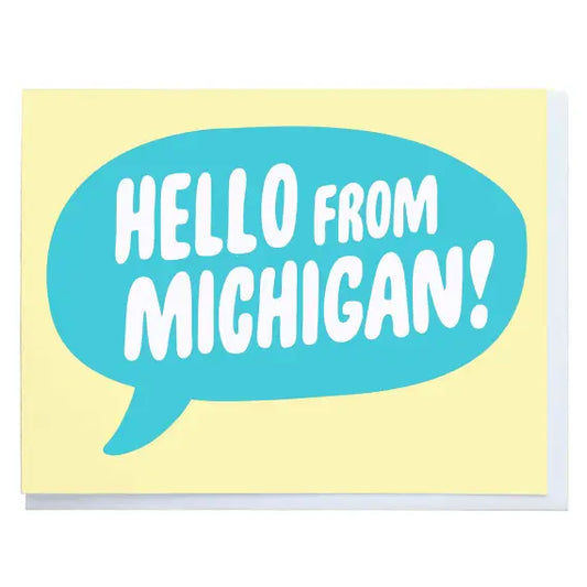 Greeting Card - Hello from Michigan