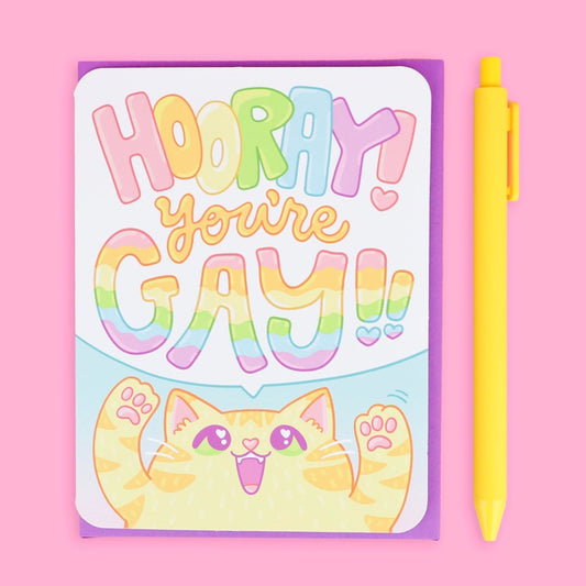 Greeting Card - Hooray You're Gay