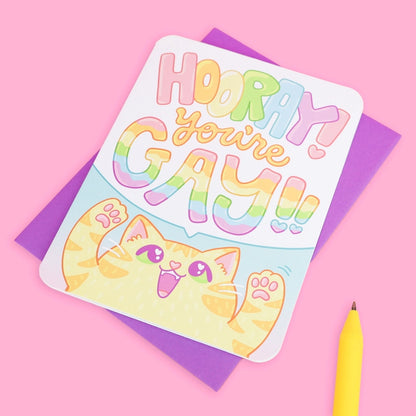 Greeting Card - Hooray You're Gay