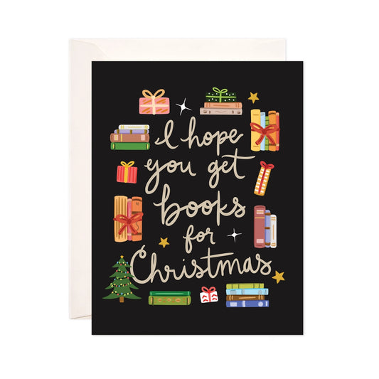 Greeting Card - Books for Christmas