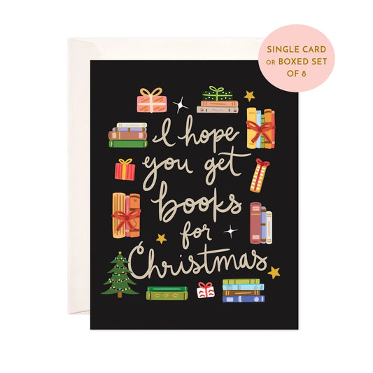Greeting Card - Books for Christmas