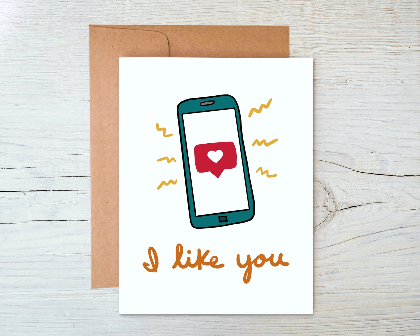 Greeting Card - I Like You