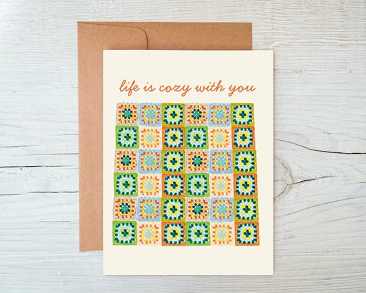Greeting Card - Life Is Cozy With You