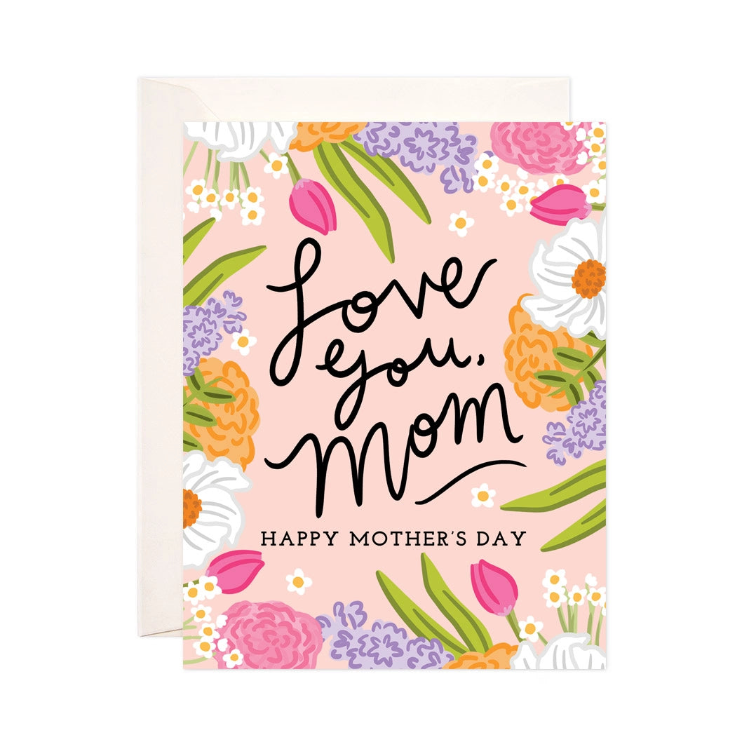 Greeting Card - Love Mom Floral