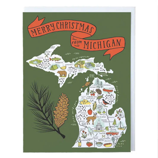 Greeting Card - Merry Christmas from Michigan