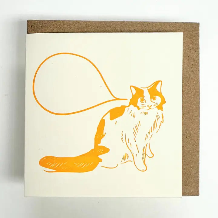 Greeting Card (Mini) - Blank Cat