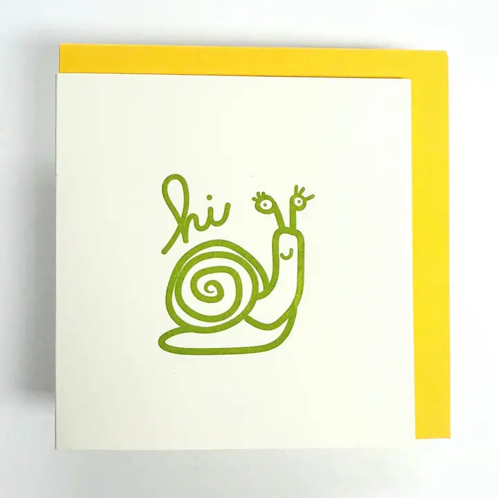 Greeting Card (Mini) - Hi Snail