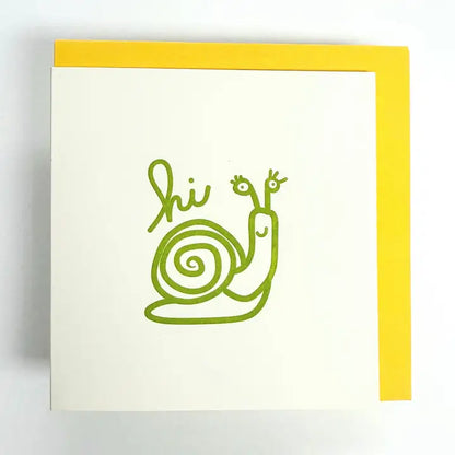 Greeting Card (Mini) - Hi Snail