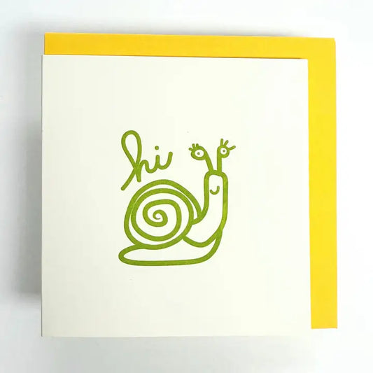 Greeting Card (Mini) - Hi Snail