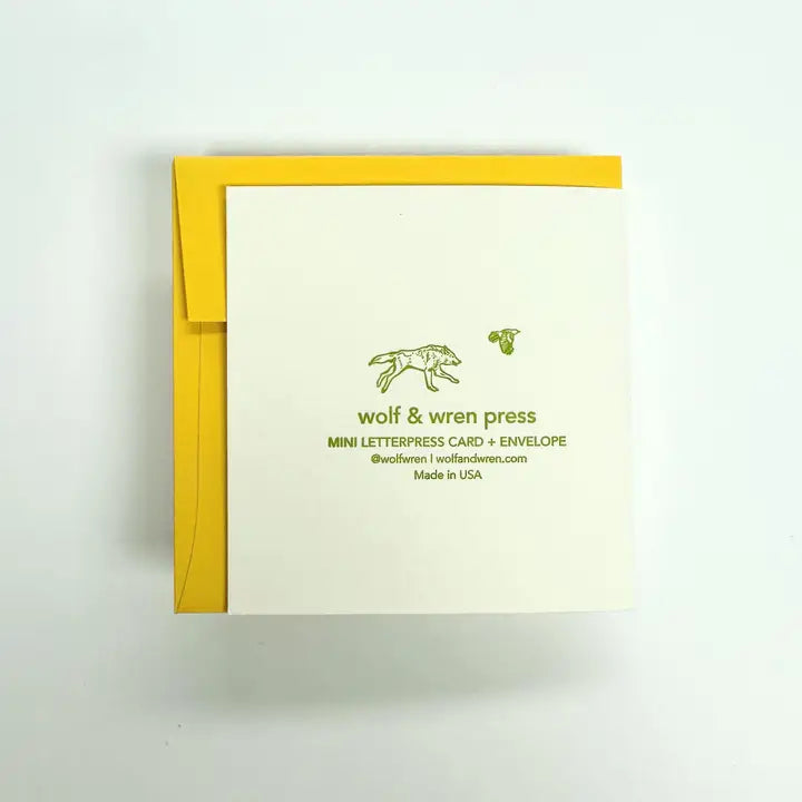 Greeting Card (Mini) - Hi Snail