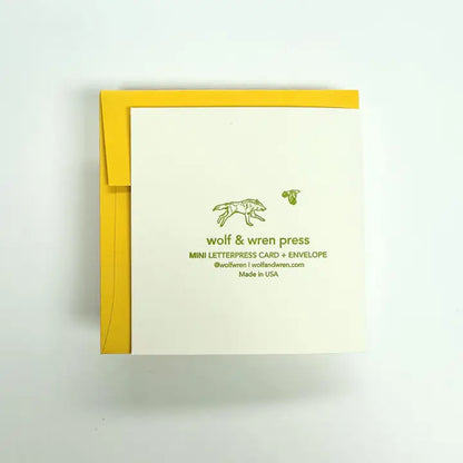 Greeting Card (Mini) - Hi Snail