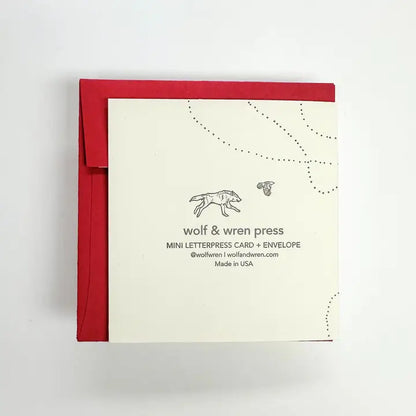 Greeting Card (Mini) - Paper Airplane