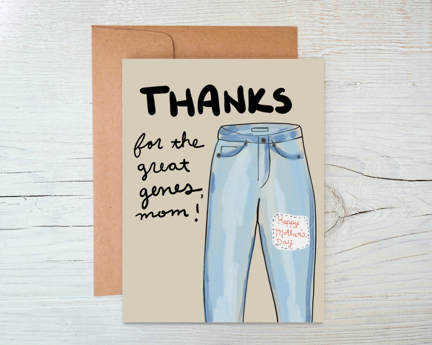 Greeting Card - Mom Jeans