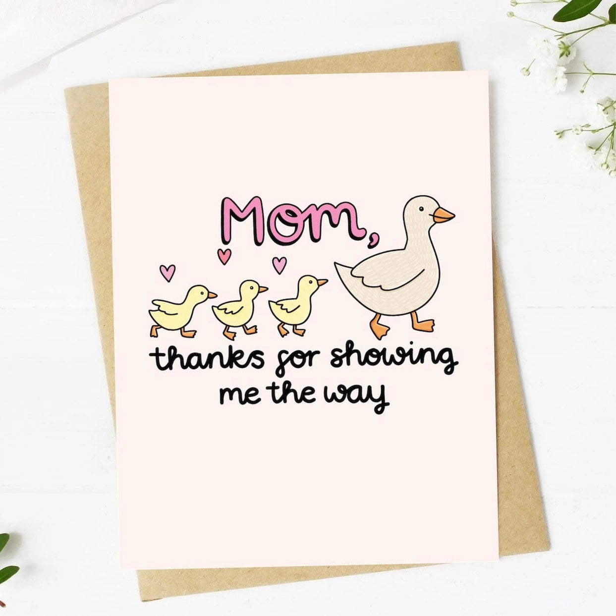 Greeting Card - Mother Duck & Ducklings