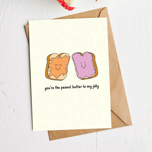 Greeting Card - Peanut Butter Jelly Sandwich