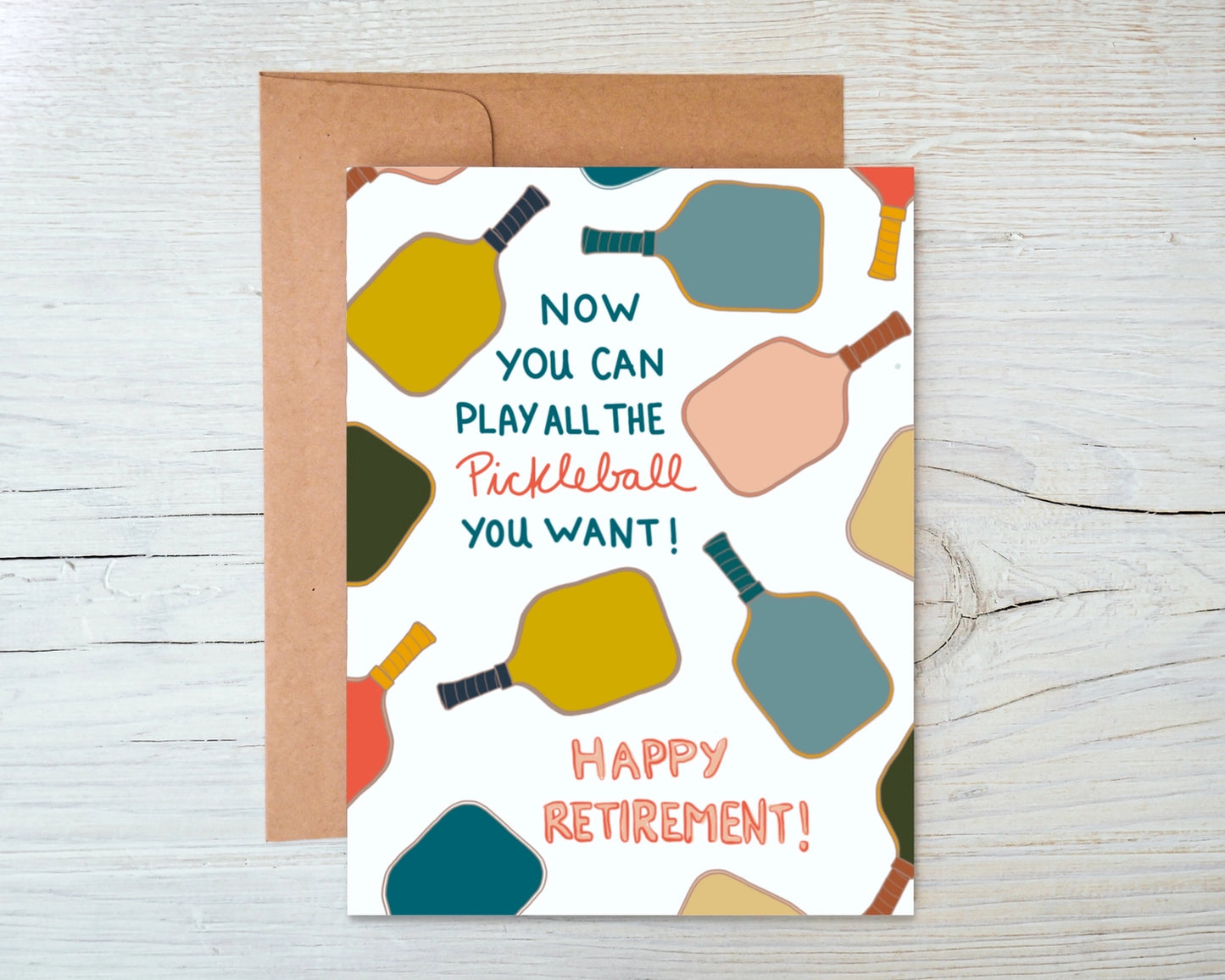 Greeting Card - Pickleball Retirement