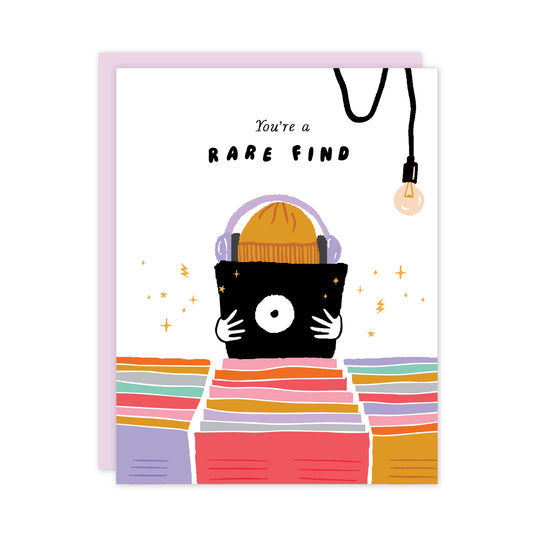 Greeting Card - Rare Find Record