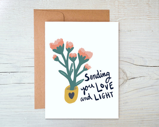 Greeting Card - Sending Love and Light