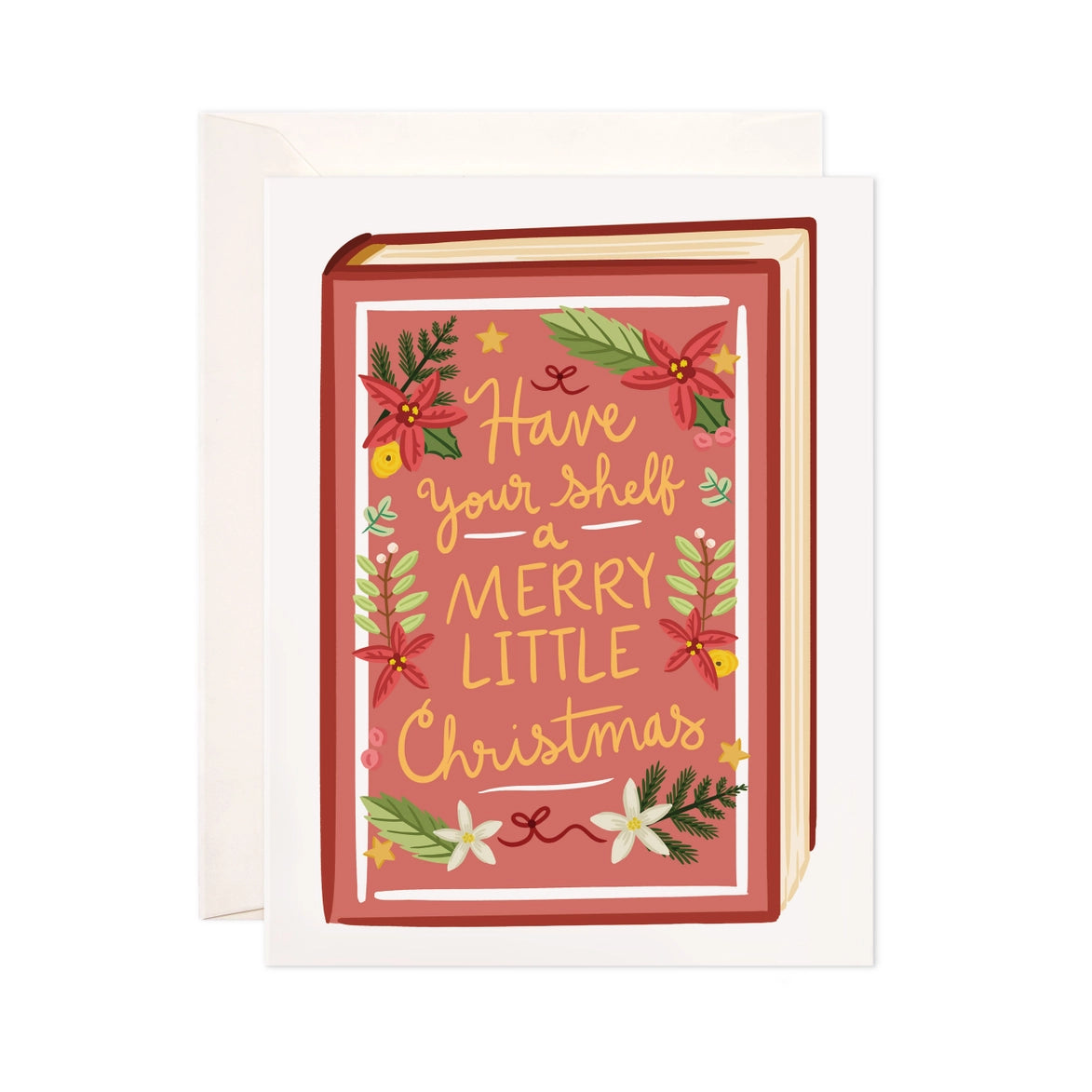 Greeting Card - Merry Little Christmas Book