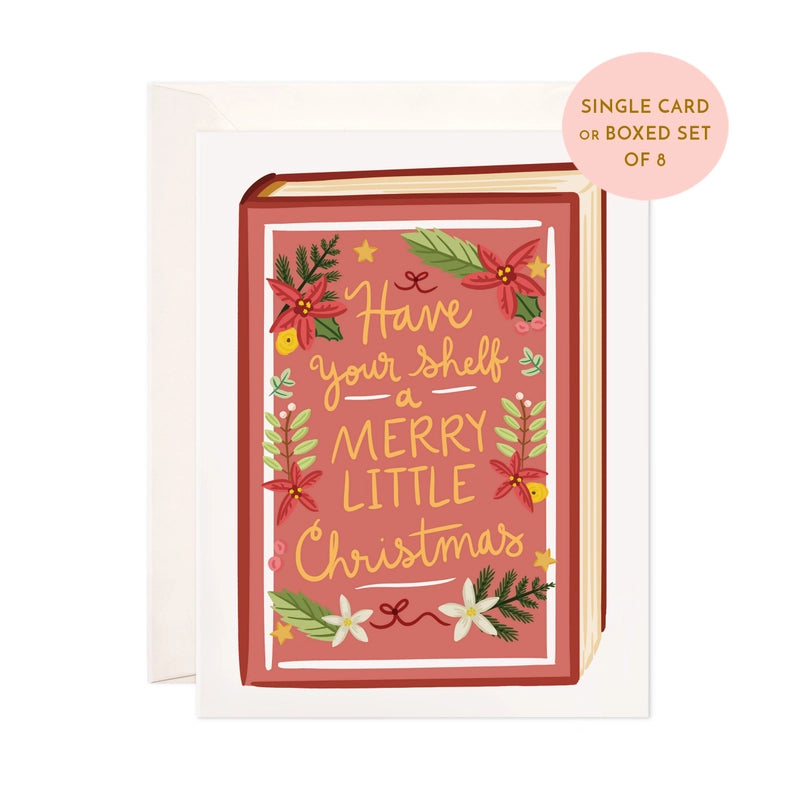 Greeting Card - Merry Little Christmas Book