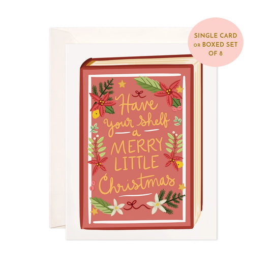 Greeting Card - Merry Little Christmas Book