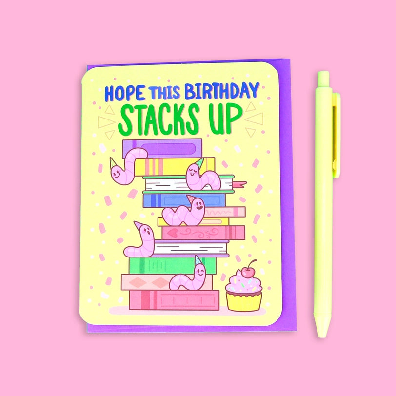 Greeting Card - Stacks Up Birthday