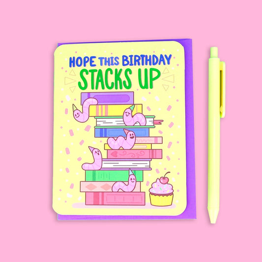 Greeting Card - Stacks Up Birthday