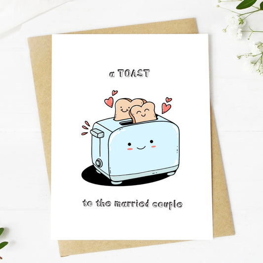 Greeting Card - Toast to the Married Couple