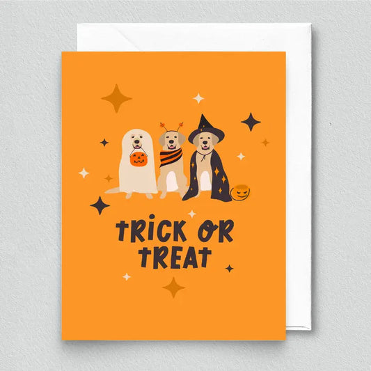Greeting Card - Trick or Treat Pups
